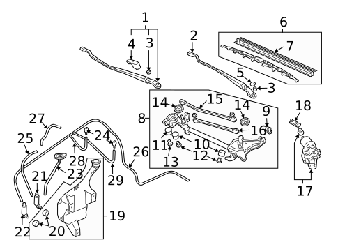 Wiper & Washer Components for 2004 Honda Civic #2