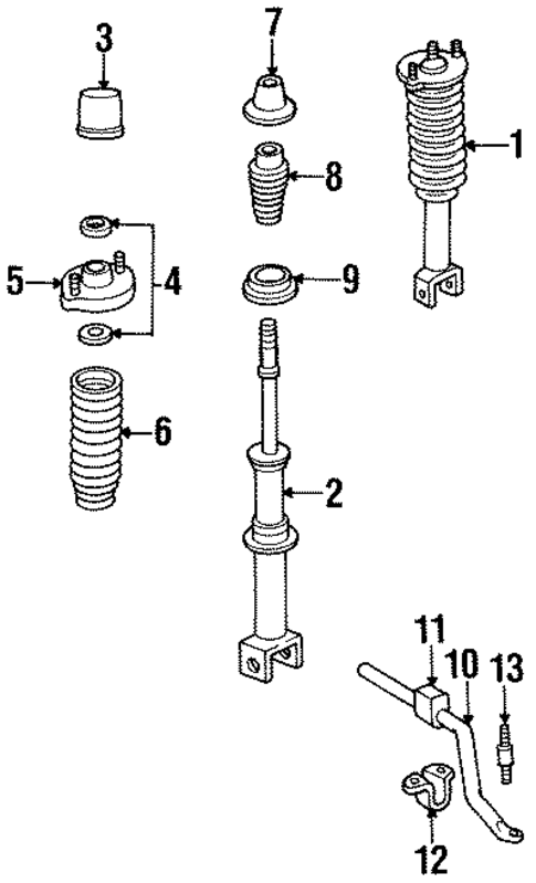 Struts & Suspension Components for 1995 Chrysler Cirrus #0