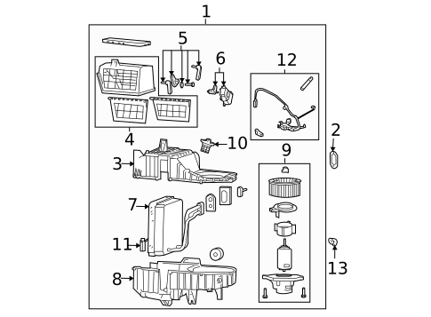 Condenser, Compressor & Lines for 2005 Kia Sorento #1