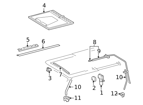 Sunroof for 2005 Mercedes-Benz G55 AMG #1