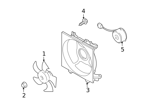 Cooling Fan for 2010 Subaru Legacy #1