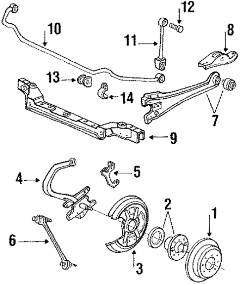 Rear Brakes for 1989 Acura Legend #0