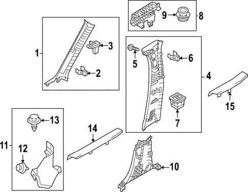 Interior Trim - Pillars for 2023 Mazda CX-50 #0