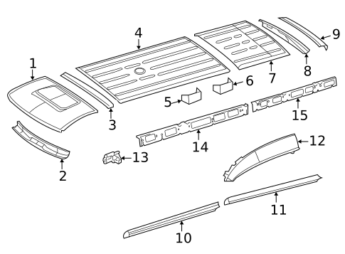Roof & Components for 2013 Mercedes-Benz Sprinter 2500 #1