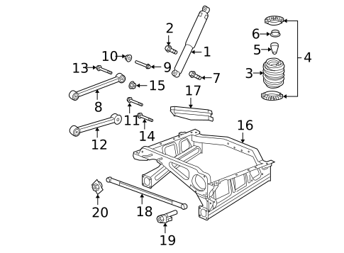 Rear Suspension for 2005 Jeep Grand Cherokee #0