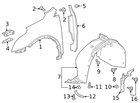 Fender & Components for 2025 Cadillac OPTIQ #3