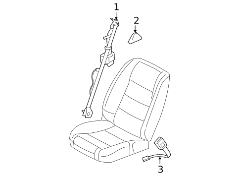 Seat Belt for 2005 Ford Mustang #0