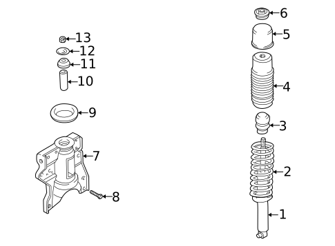 Struts & Components for 2001 Hyundai XG300 #1