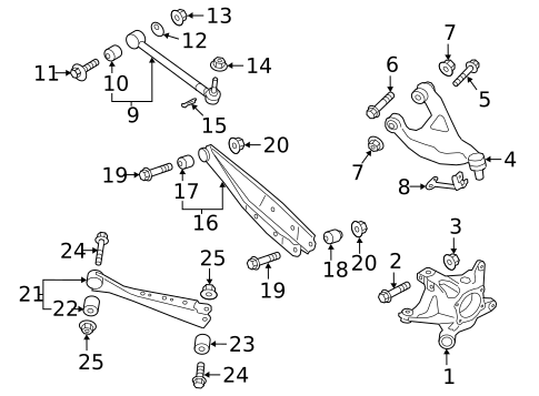 Rear Suspension for 2024 Subaru Ascent #0