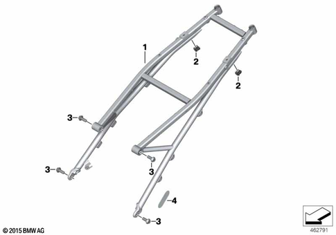 Motorcycle Frame for 2022 BMW-Motorrad R 1250 RS #2