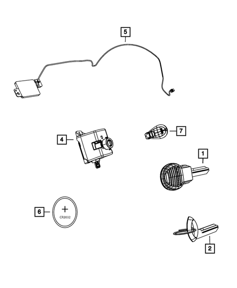 Keys, Modules and Engine Controllers for 2012 Ram 2500 #2