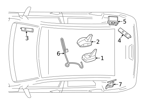 Antenna & Radio for 2016 Mercedes-Benz B 250e #0