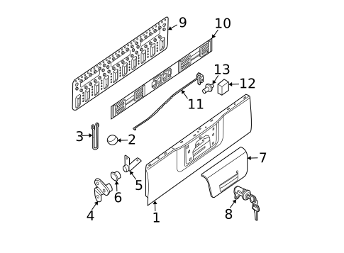 Tail Gate for 2007 Nissan Frontier #0
