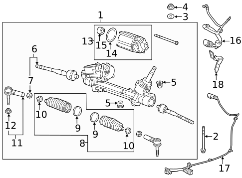 Steering Gear & Linkage for 2017 Buick Cascada #0