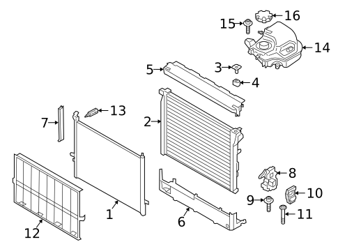 Radiator & Components for 2024 BMW M850i xDrive #0