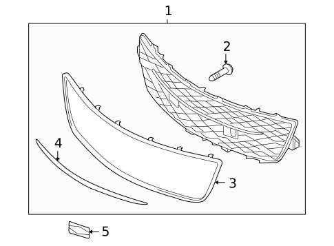 Grille & Components for 2010 Mazda CX-9 #1