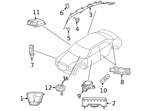 Air Bag Components for 2018 Dodge Challenger #0