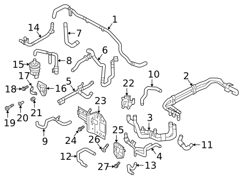 Hoses & Lines for 2024 Audi Q8 e-tron #6