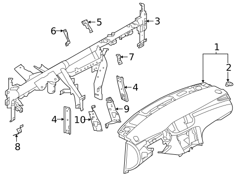 Instrument Panel for 2020 INFINITI QX50 #0