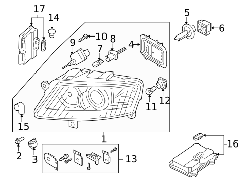 Tail Lamps for 2009 Audi A6 Quattro #3
