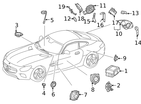Antenna & Radio for 2019 Mercedes-Benz AMG® GT S #0