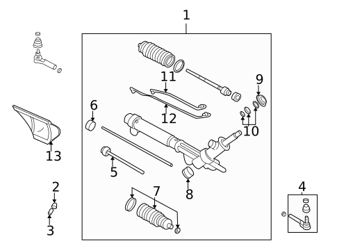 Steering Gear & Linkage for 2003 Chevrolet Venture #0