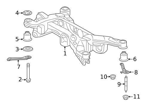 Suspension Mounting for 2020 Lexus ES300h #8