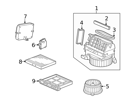 Blower Motor & Fan for 2012 Acura TL #0