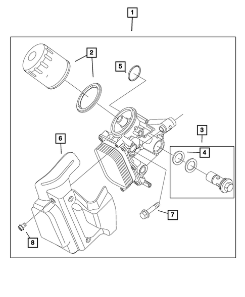 Engine Oiling, Oil Pan and Indicator (Dipstick) for 2017 Jeep Renegade #3