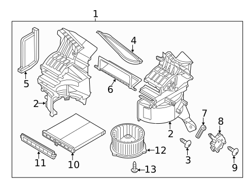 Blower Motor & Fan for 2014 Mazda 3 #0