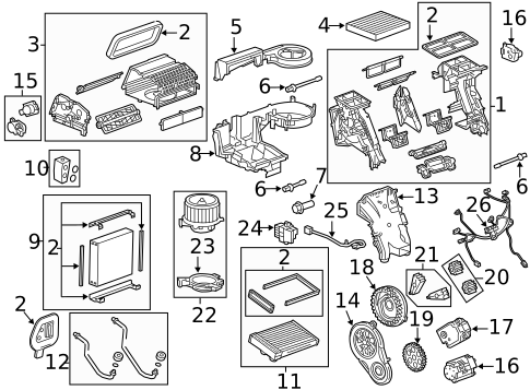 Sensors for 2012 Cadillac SRX #0