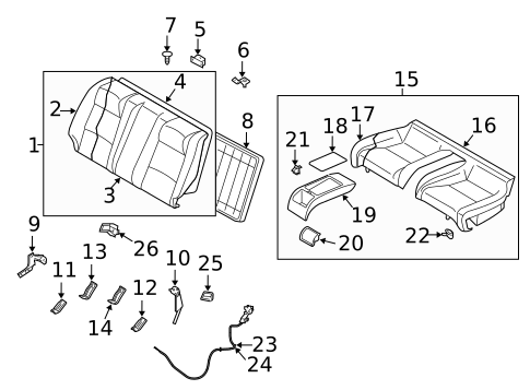 Front Seat Components for 2005 INFINITI G35 #4