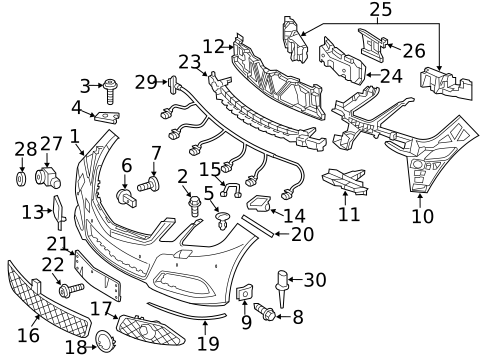 Parking Aid for 2013 Mercedes-Benz E400 #5