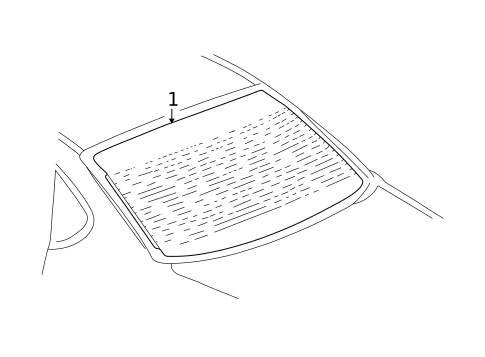 Glass & Hardware - Back for 2001 Chevrolet Impala #0
