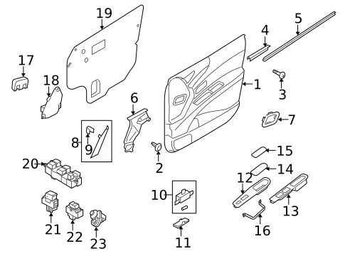 Front Door for 2013 Subaru Tribeca #3