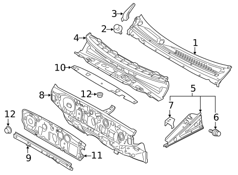 Cowl for 2014 Mitsubishi Mirage #0