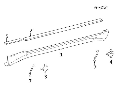 Exterior Trim - Pillars for 2000 Mercedes-Benz E 55 AMG® #0