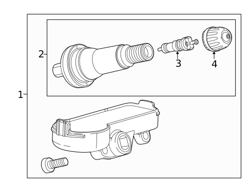 Tire Pressure Monitor Components for 2019 Chevrolet Cruze #0