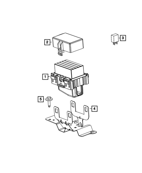 Power Distribution Center, Fuse Block, Junction Block, Relays and Fuses for 2014 Jeep Grand Cherokee #4