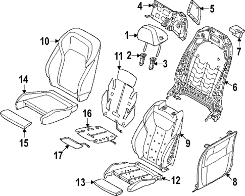 Passenger Seat Components for 2023 BMW M2 #0