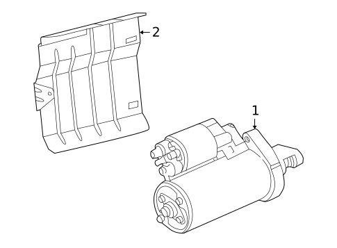 Starter for 2003 Mercedes-Benz CL55 AMG #1