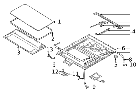 Sunroof for 2002 Audi Allroad Quattro #1