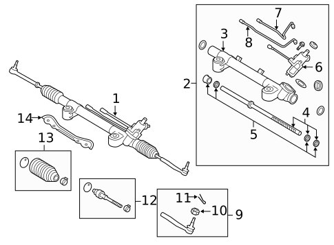 Steering Gear & Linkage for 2016 INFINITI QX50 #1