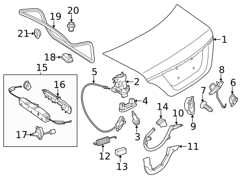 Lid & Components for 2021 Mercedes-Benz C 63 AMG® #5