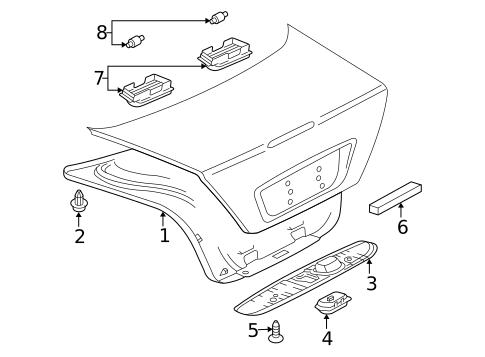 Air Bag Components for 2002 Mercedes-Benz CL600 #5