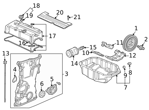 Engine Parts for 2006 Honda Accord #11