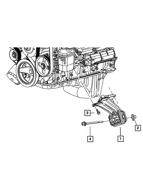 Engine Mounting for 2008 Dodge Ram 3500 #1