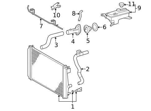 Radiator & Components for 2007 Toyota RAV4 #0