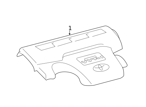 Engine Appearance Cover for 2016 Toyota Camry #0