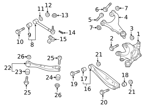 Rear Suspension for 2021 Subaru Forester #2